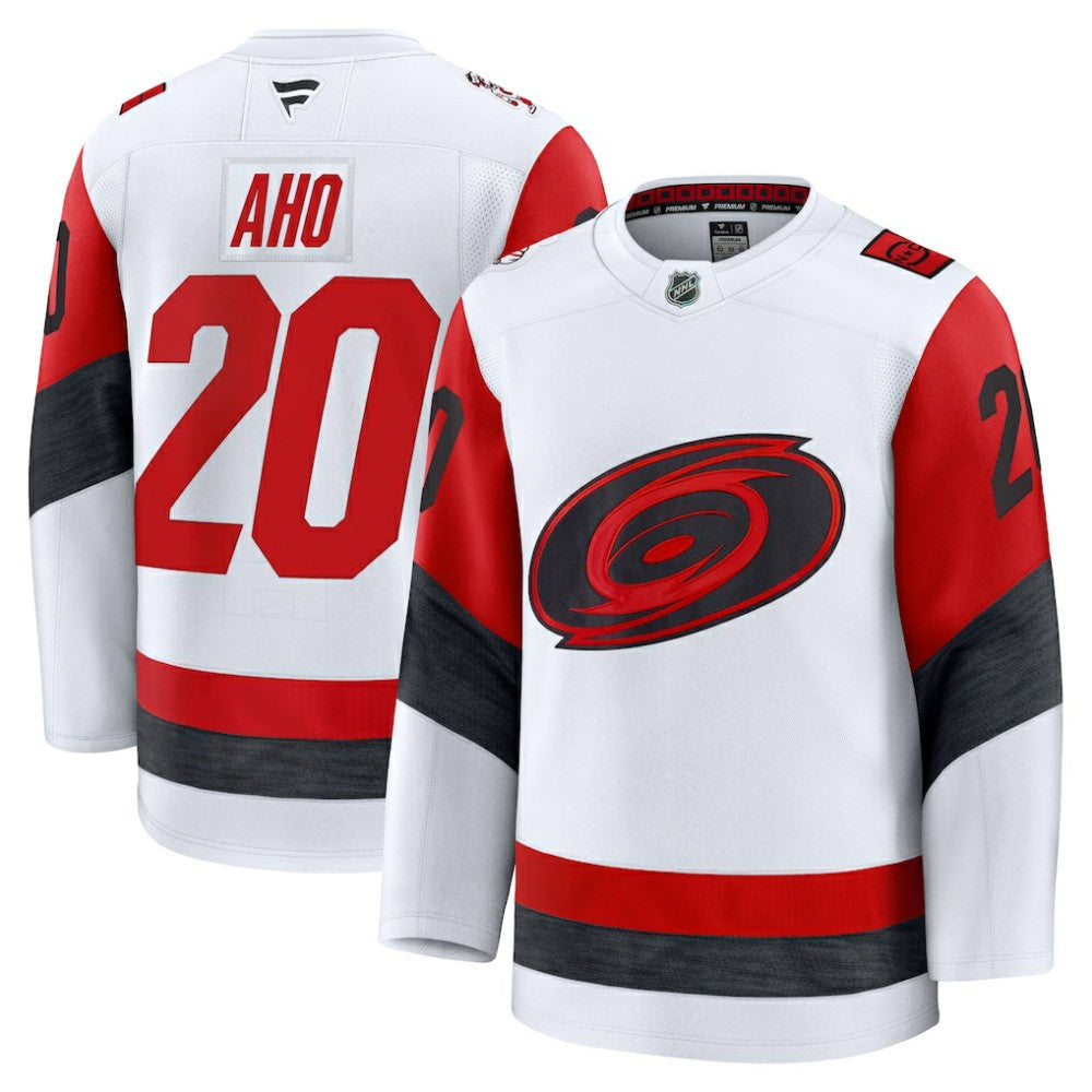 Sebastian Aho Carolina Hurricanes Fanatics Away Premium Jersey White
