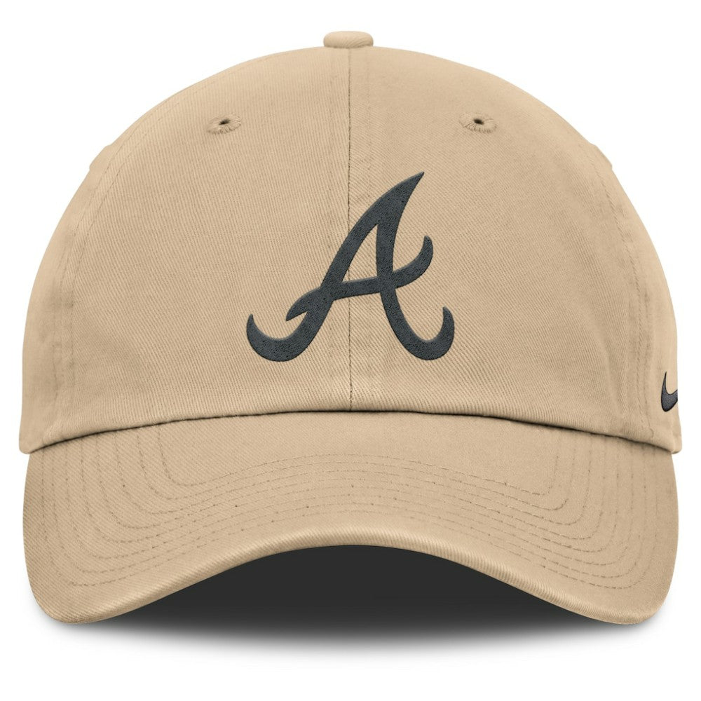 Atlanta Braves Club Adjustable Hat Khaki | Nike