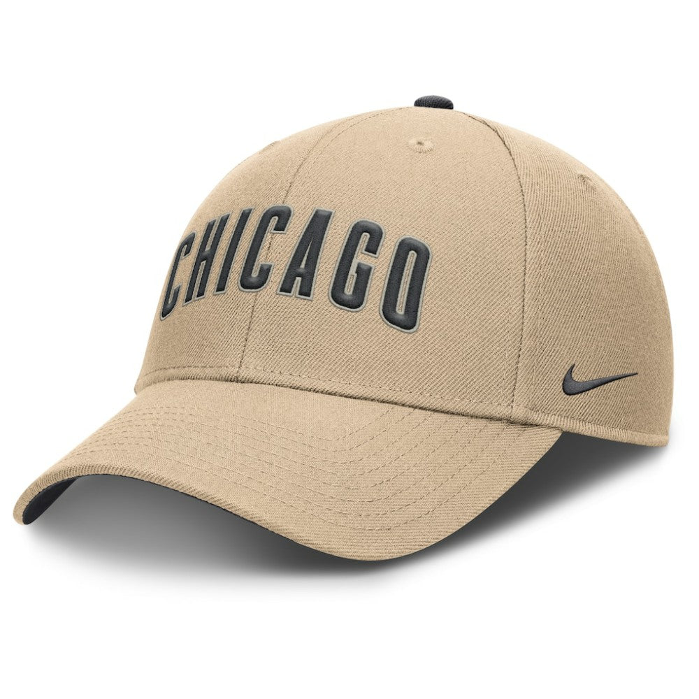 Chicago Cubs Rise Adjustable Hat Khaki | Nike