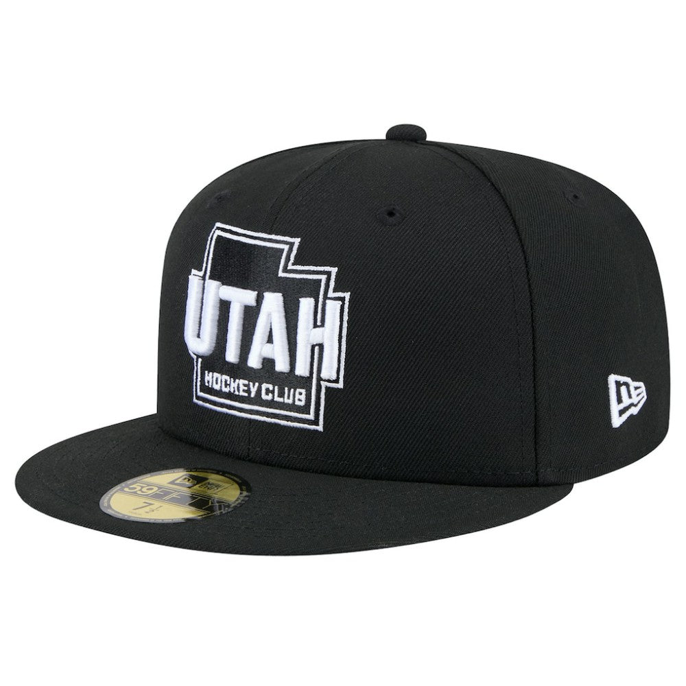 Utah Mammoth New Era State Shape 1st Season 59FIFTY Fitted Hat Black