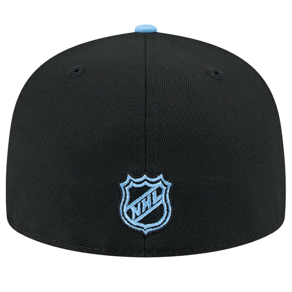Utah Mammoth New Era Lockup 1st Season 59FIFTY Fitted Hat Black/Light Blue