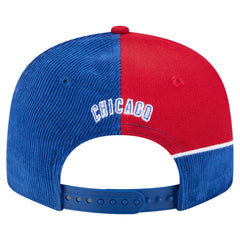 Chicago Cubs Retro Split Corduroy Snapback Hat Royal/Red | New Era