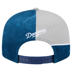 Los Angeles Dodgers Retro Split Corduroy Snapback Hat Royal/Gray | New Era