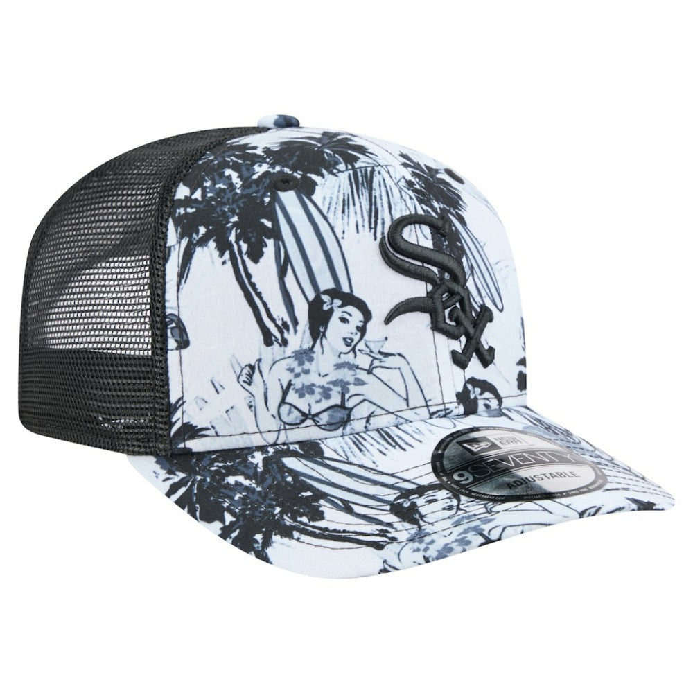 Chicago White Sox Hula Trucker 9SEVENTY Adjustable Hat Black | New Era