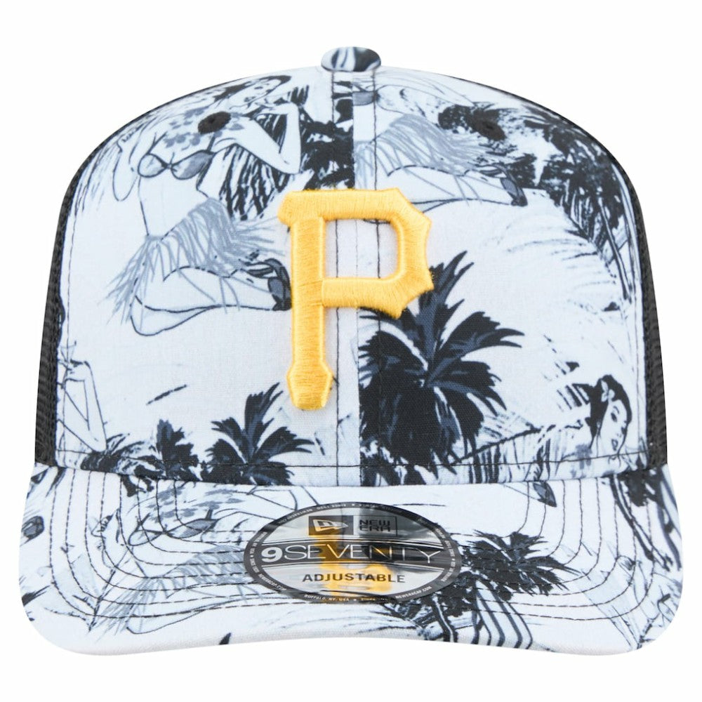 Pittsburgh Pirates Hula Trucker 9SEVENTY Adjustable Hat Black | New Era