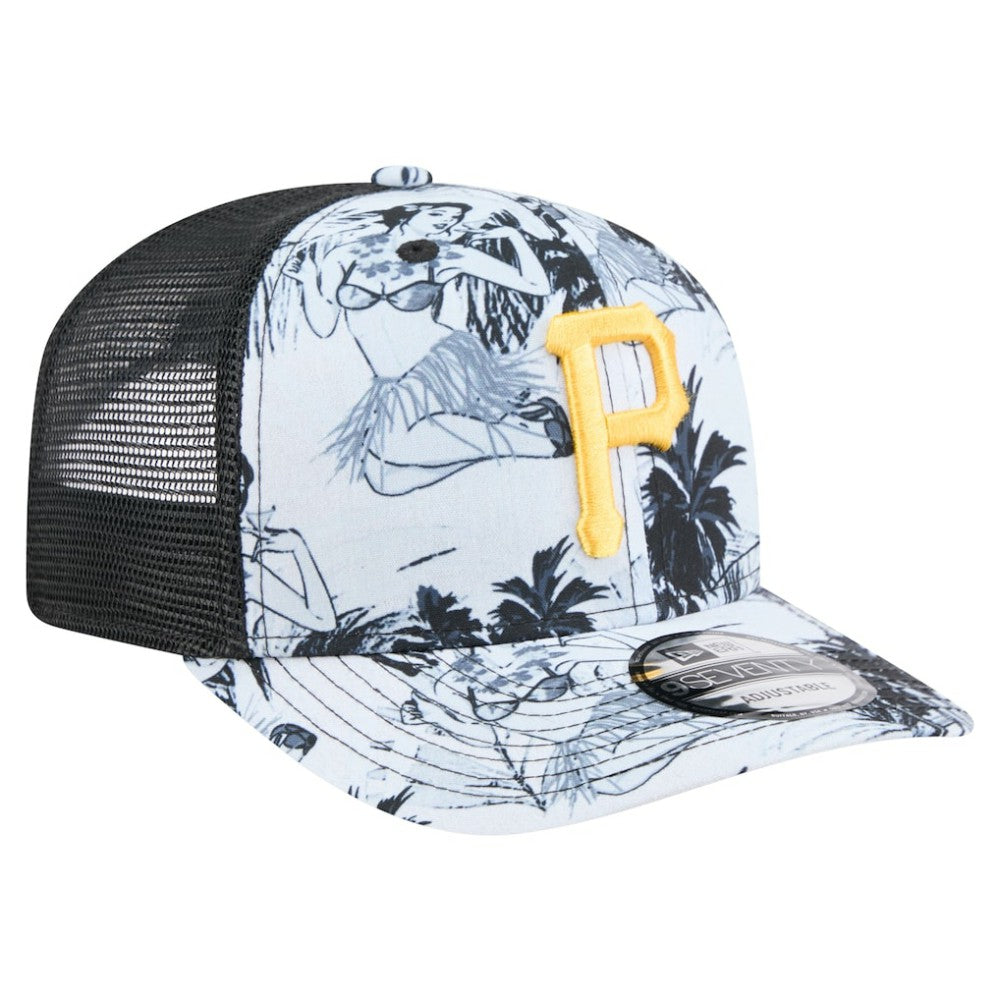 Pittsburgh Pirates Hula Trucker 9SEVENTY Adjustable Hat Black | New Era