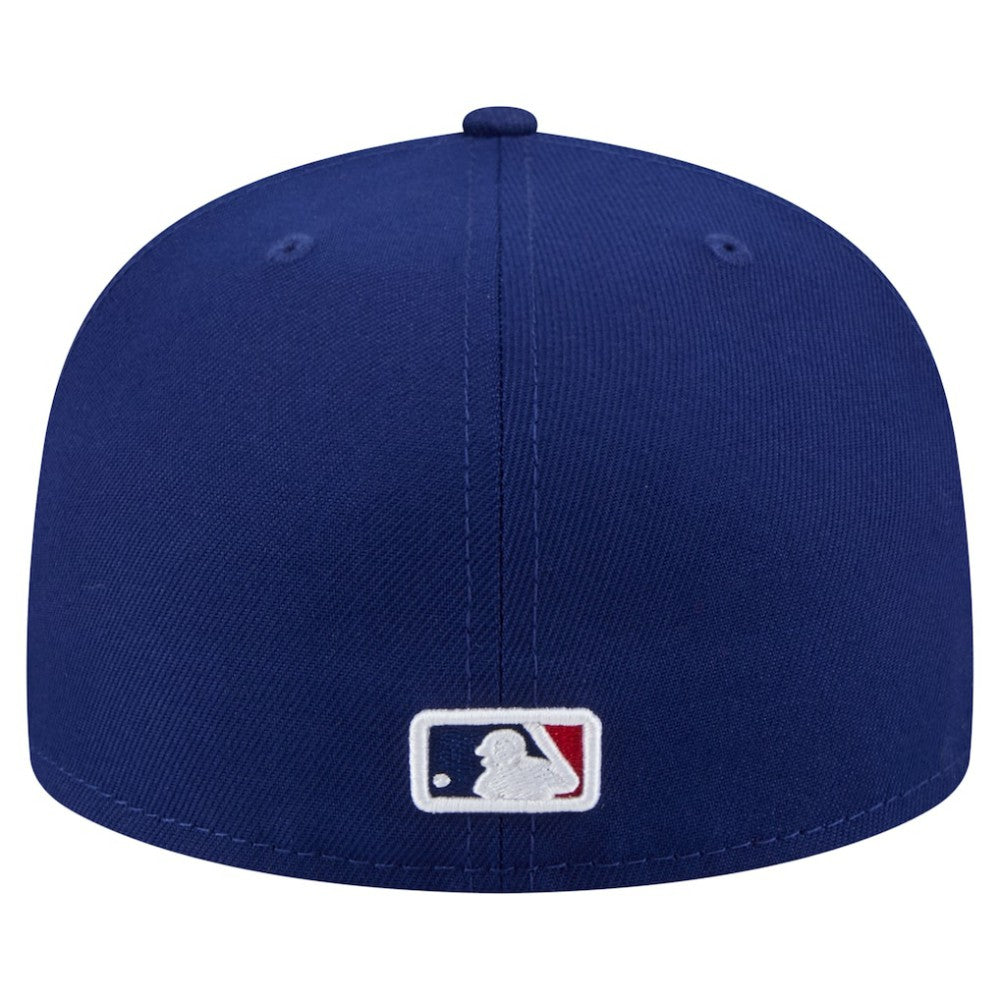 Texas Rangers Yarn Stitch 59FIFTY Fitted Hat Royal | New Era