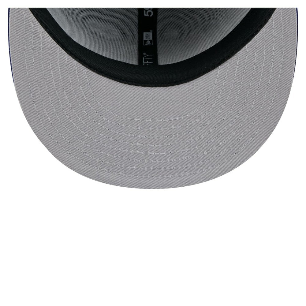 Texas Rangers Yarn Stitch 59FIFTY Fitted Hat Royal | New Era