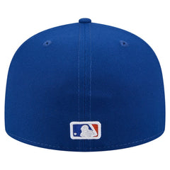 New York Mets Yarn Stitch 59FIFTY Fitted Hat Royal | New Era
