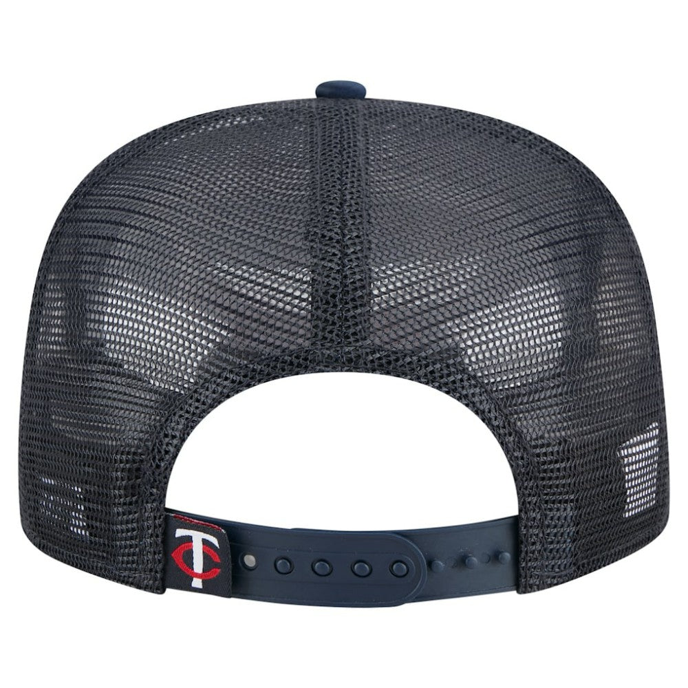 Minnesota Twins Retro Satin Script Golfer Adjustable Hat Navy | New Era