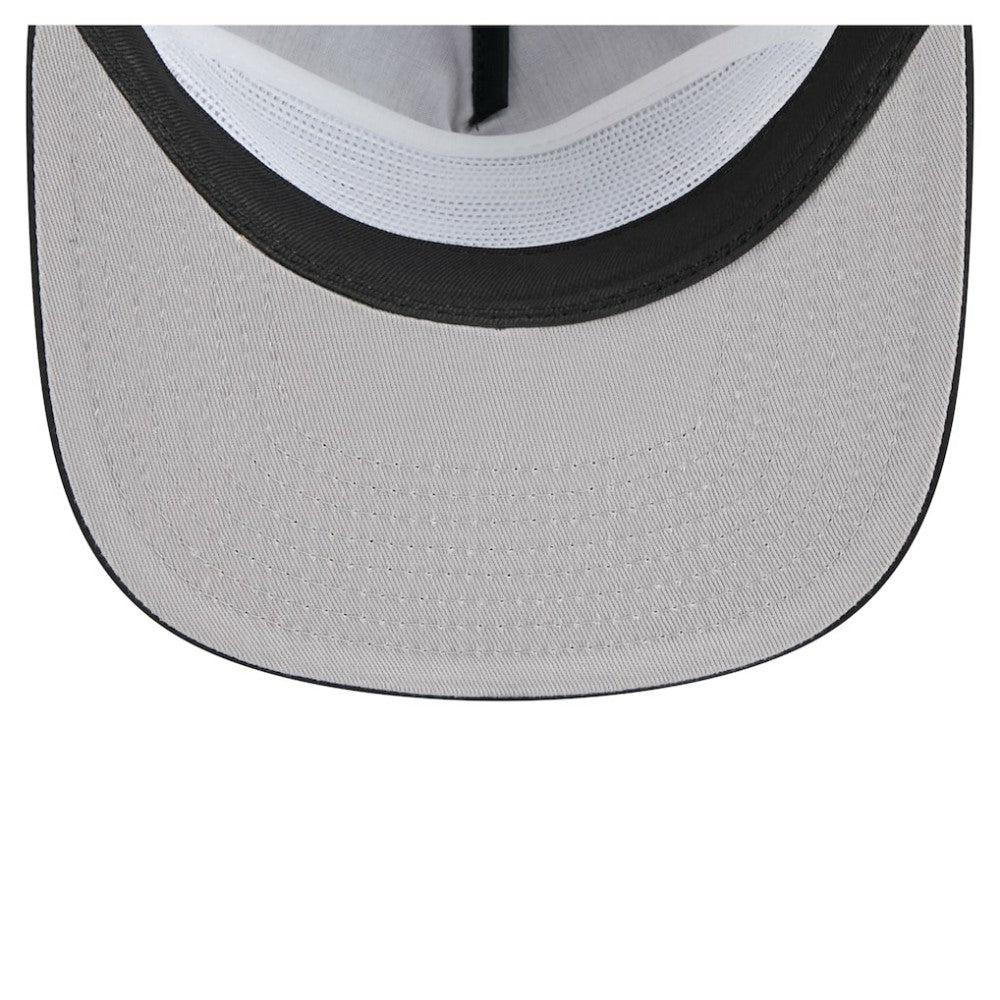 Chicago White Sox Retro Satin Script Golfer Adjustable Hat Black | New Era
