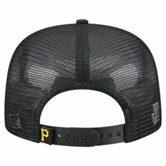 Pittsburgh Pirates Retro Satin Script Golfer Adjustable Hat Black | New Era