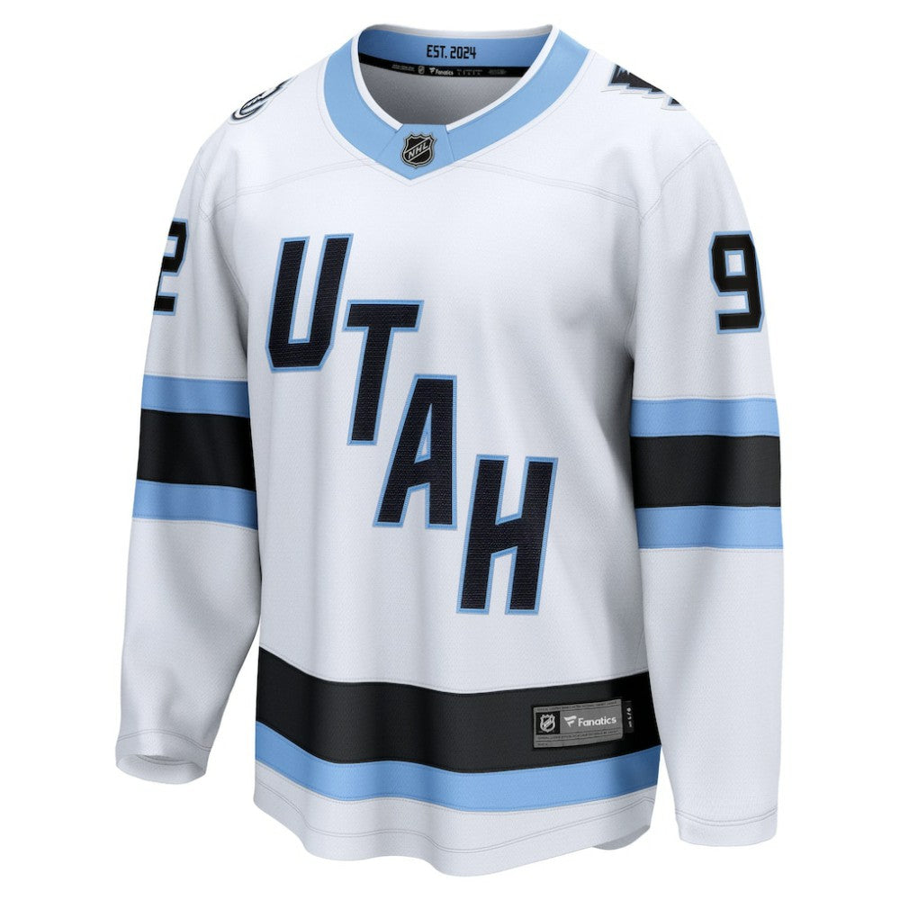 Logan Cooley Utah Mammoth Fanatics Away Breakaway Player Jersey White
