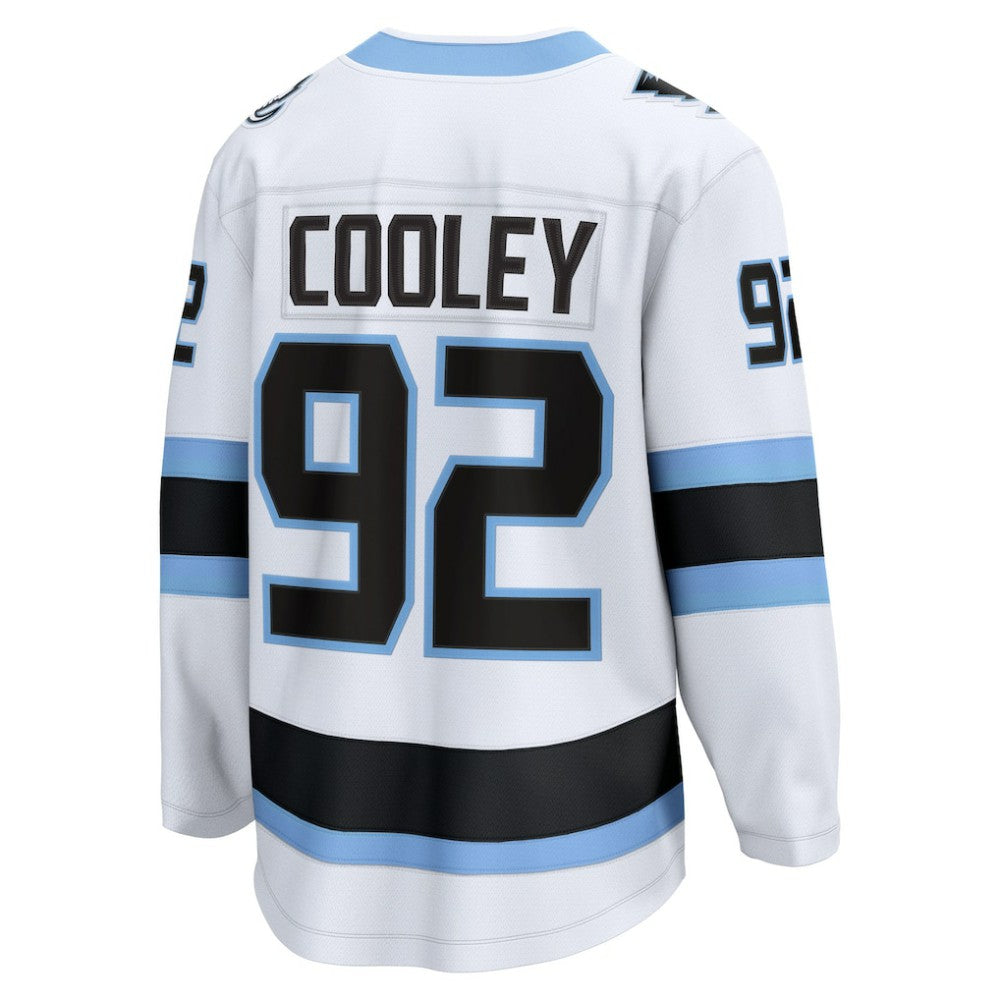 Logan Cooley Utah Mammoth Fanatics Away Breakaway Player Jersey White