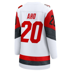 Sebastian Aho Carolina Hurricanes Fanatics Women's Away Breakaway Jersey White