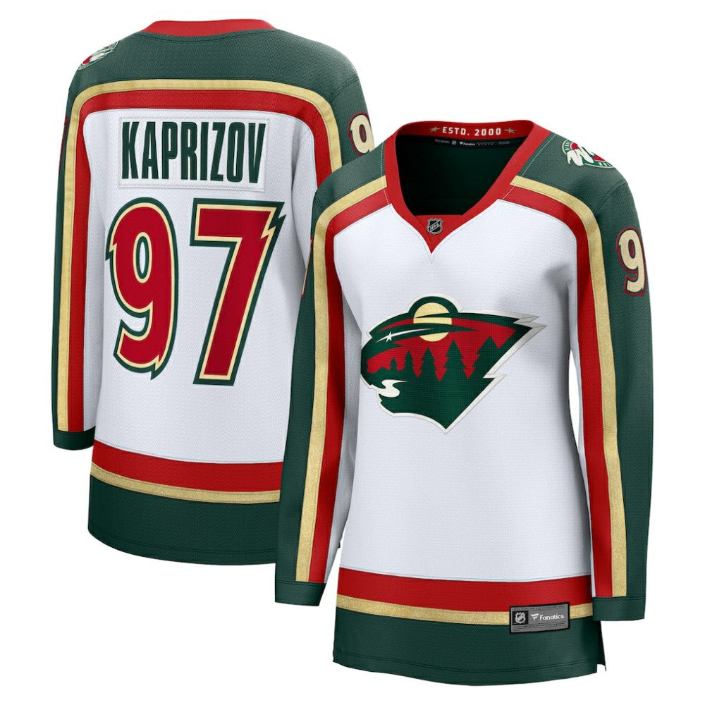 Kirill Kaprizov Minnesota Wild Fanatics Women's 25th Anniversary Breakaway Player Jersey White