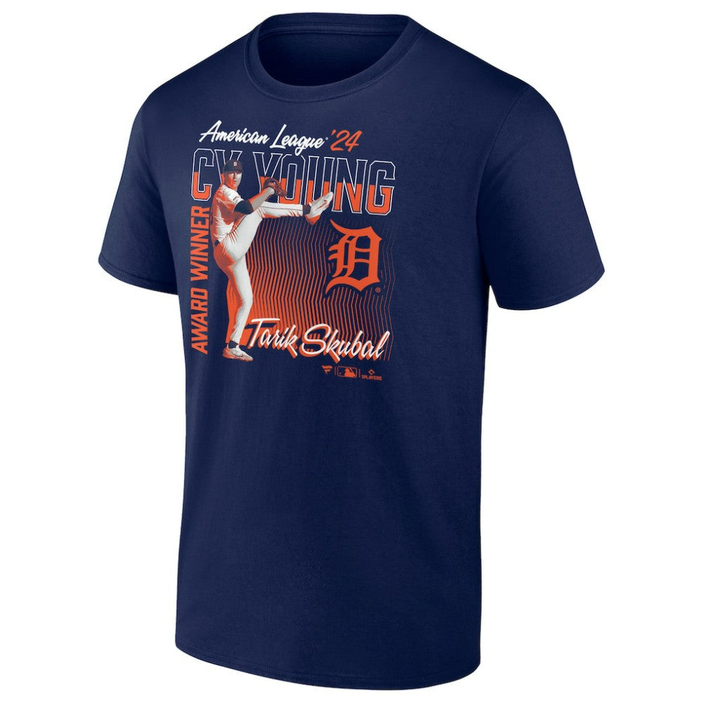 Tarik Skubal Detroit Tigers Player T-Shirt Navy
