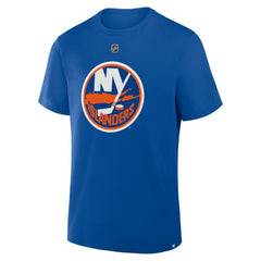 Mathew Barzal New York Islanders Fanatics Authentic Stack Name & Number T-Shirt Royal