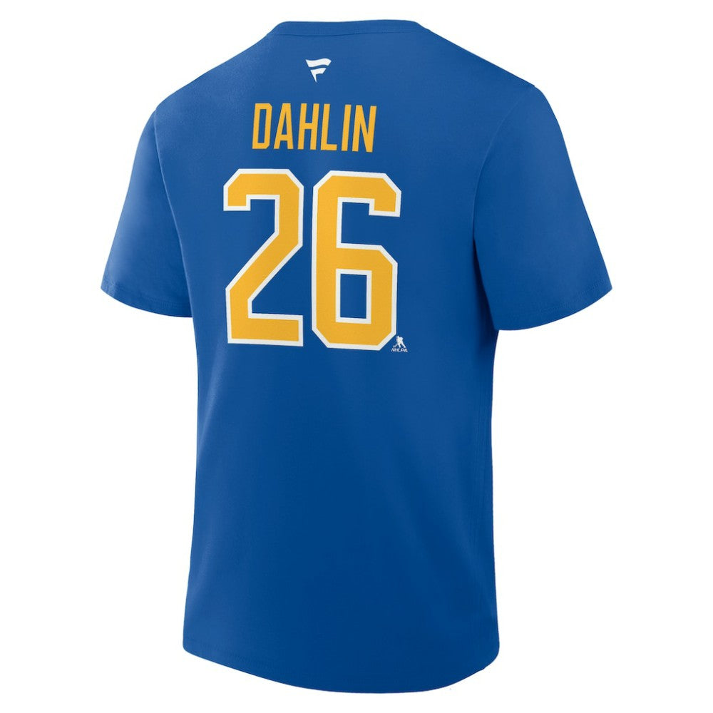 Rasmus Dahlin Buffalo Sabres Fanatics Authentic Stack Name & Number T-Shirt Royal
