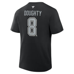 Drew Doughty Los Angeles Kings Fanatics Authentic Stack Name & Number T-Shirt Black