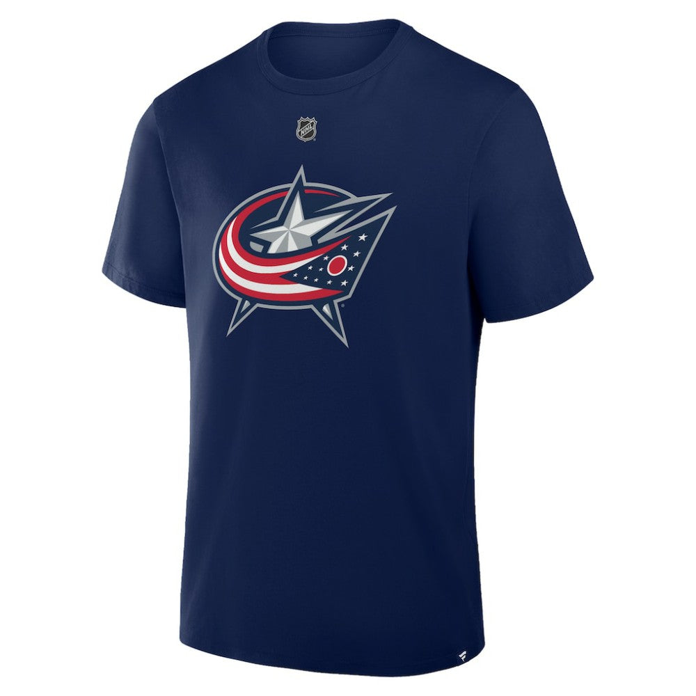 Adam Fantilli Columbus Blue Jackets Fanatics Authentic Stack Name & Number T-Shirt Navy