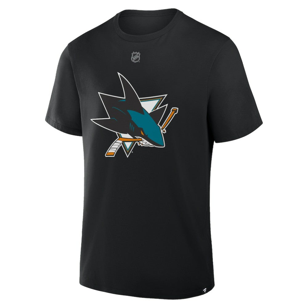 Macklin Celebrini San Jose Sharks Fanatics Authentic Stack Name & Number T-Shirt Black