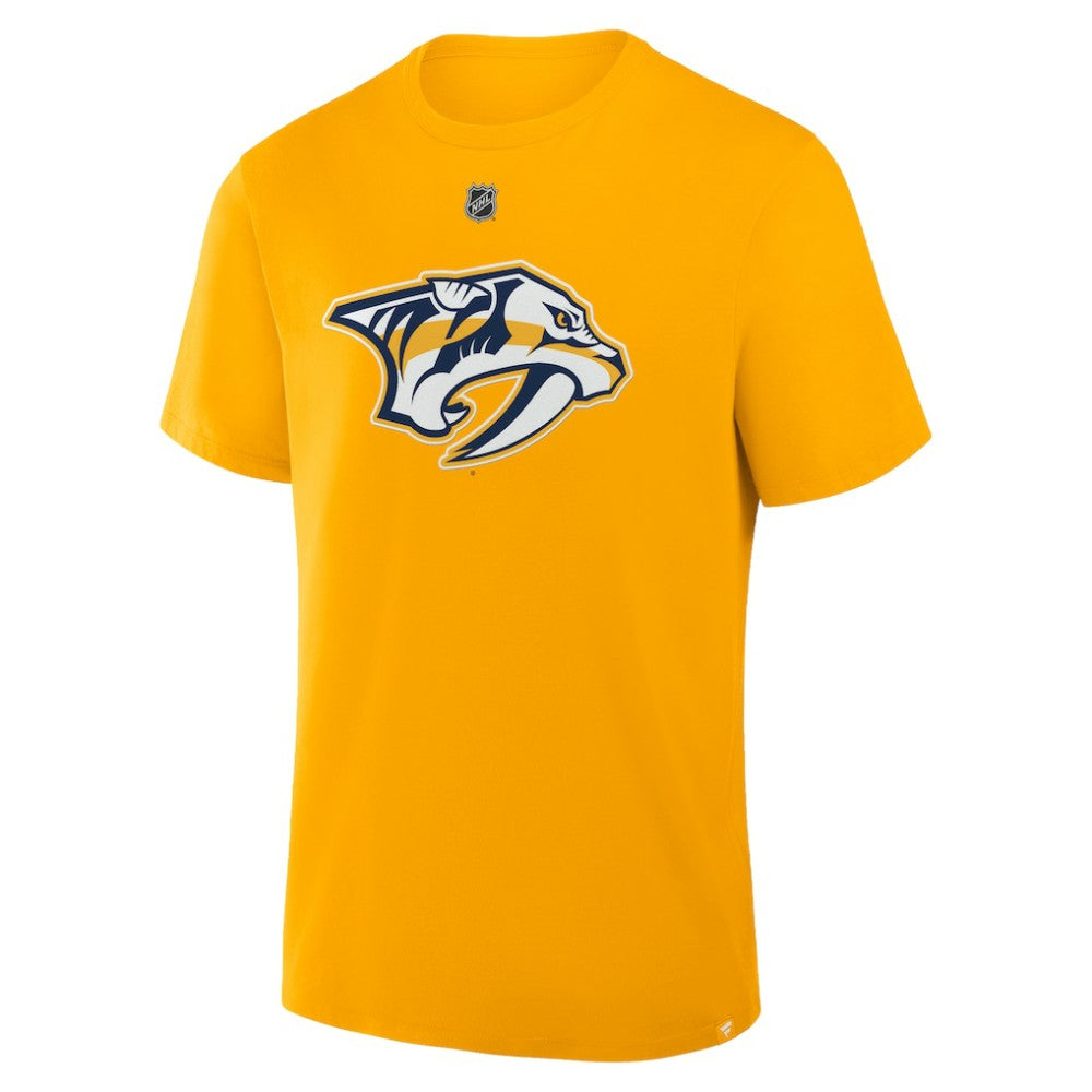 Steven Stamkos Nashville Predators Fanatics Authentic Stack Name & Number T-Shirt Gold