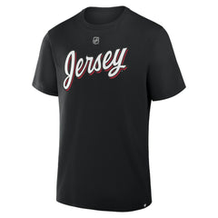 Jacob Markstrom New Jersey Devils Fanatics Authentic Stack Name & Number T-Shirt Black