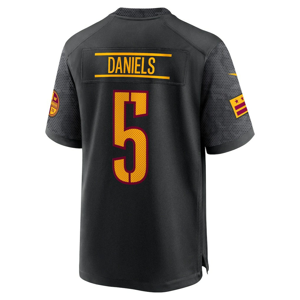 Jayden Daniels Washington Commanders Alternate Game Player Jersey - Black