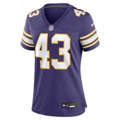 Andrew Van Ginkel Minnesota Vikings Women's Alternate Game Jersey - Purple