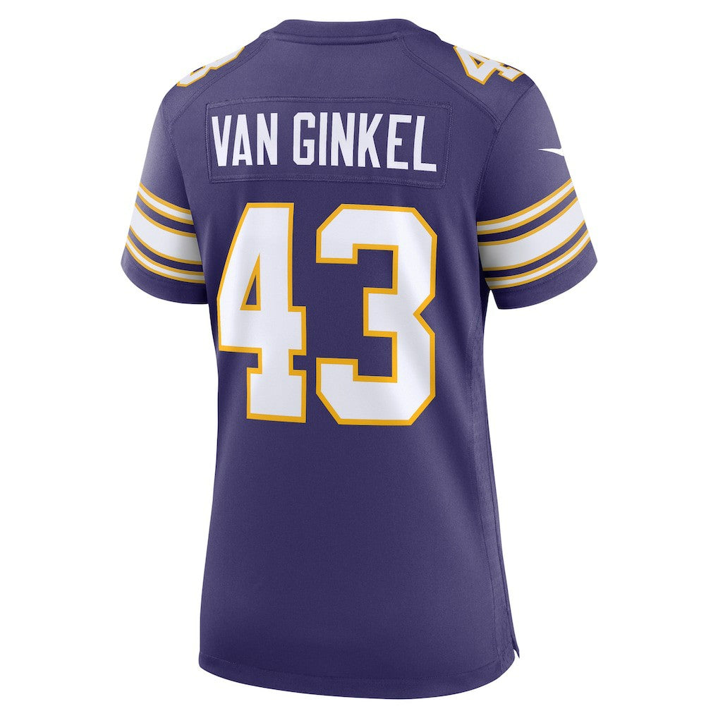 Andrew Van Ginkel Minnesota Vikings Women's Alternate Game Jersey - Purple