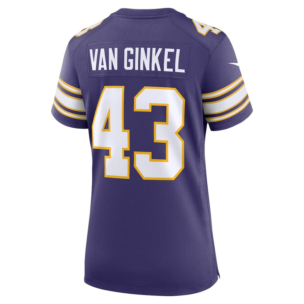Andrew Van Ginkel Minnesota Vikings Women's Alternate Game Jersey - Purple
