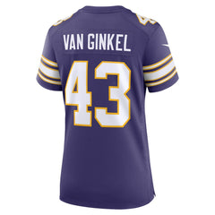 Andrew Van Ginkel Minnesota Vikings Women's Alternate Game Jersey - Purple