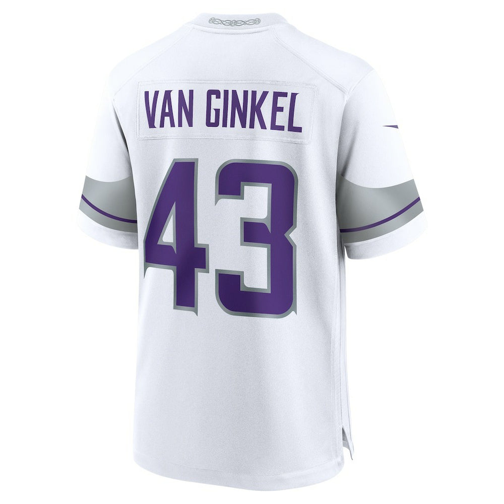 Andrew Van Ginkel Minnesota Vikings Alternate Game Jersey - White