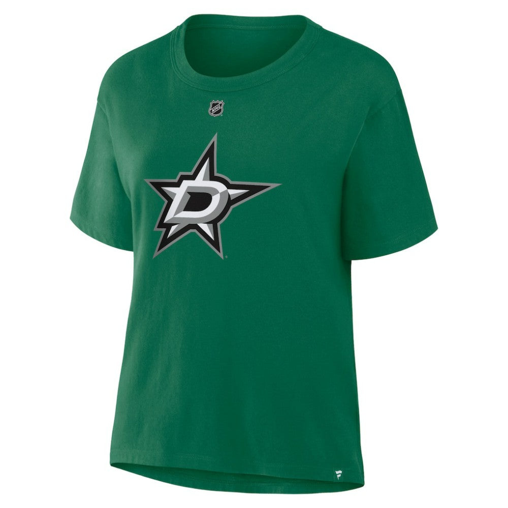 Tyler Seguin Dallas Stars Fanatics Women's Authentic Stack Name & Number T-Shirt Kelly Green