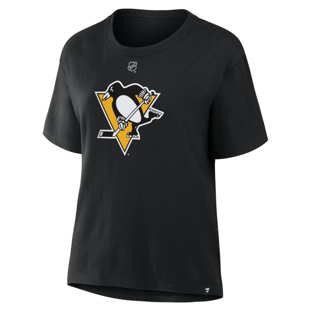 Evgeni Malkin Pittsburgh Penguins Fanatics Women's Authentic Stack Name & Number T-Shirt Black