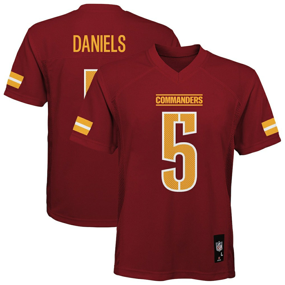 Jayden Daniels Washington Commanders Youth Replica Player Jersey - Burgundy on sale