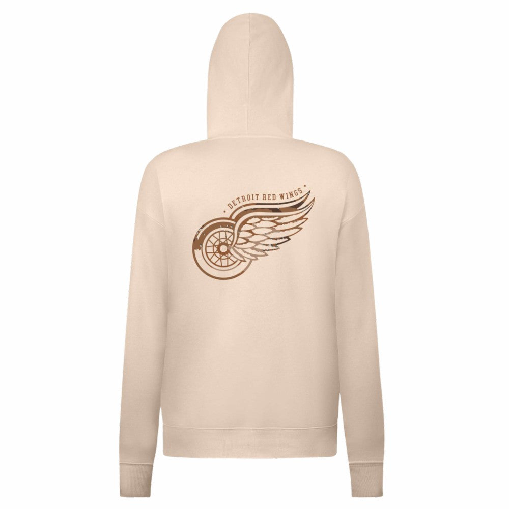Detroit Red Wings Levelwear Women's Desert Camo Adorn Battalion Pullover Hoodie Khaki
