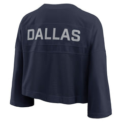 Dallas Cowboys Women's Primetime Cropped Mesh Dri-FIT Fashion Jersey - Navy