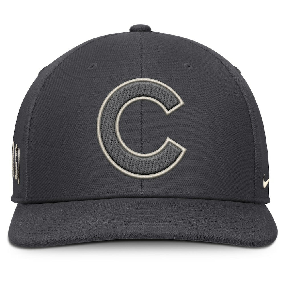 Chicago Cubs Statement Pro Snapback Hat Anthracite | Nike