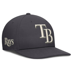 Tampa Bay Rays Statement Pro Snapback Hat Anthracite | Nike