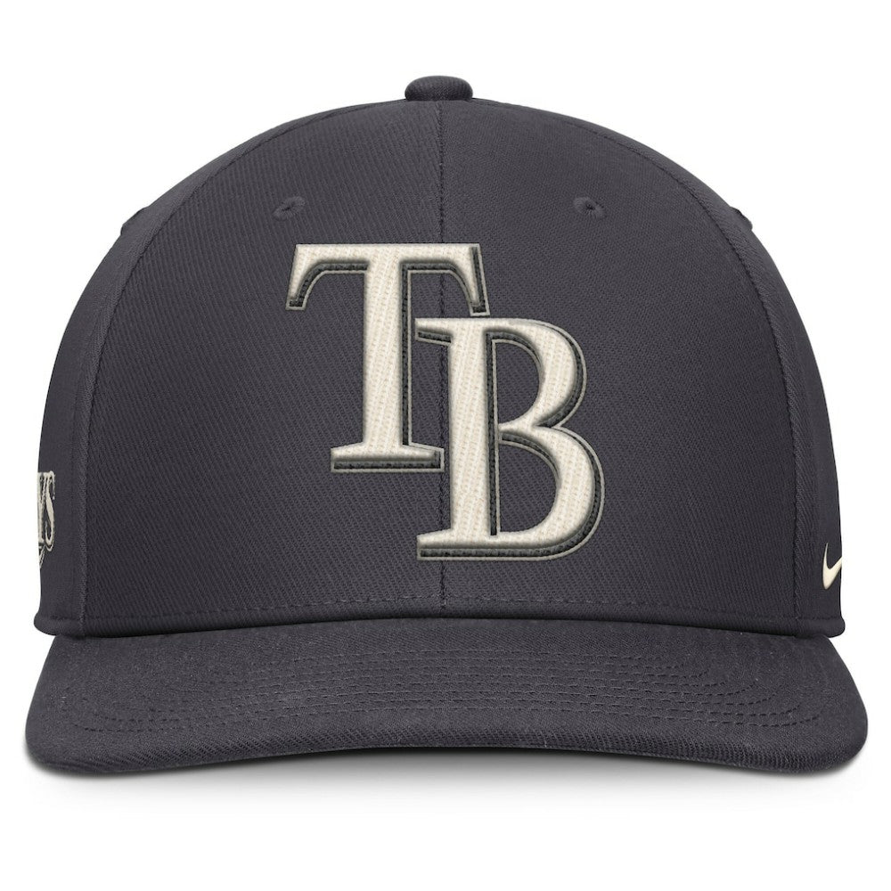 Tampa Bay Rays Statement Pro Snapback Hat Anthracite | Nike