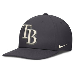 Tampa Bay Rays Statement Pro Snapback Hat Anthracite | Nike