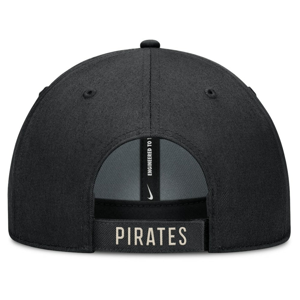 Pittsburgh Pirates Statement Club Performance Adjustable Hat Black/Natural | Nike