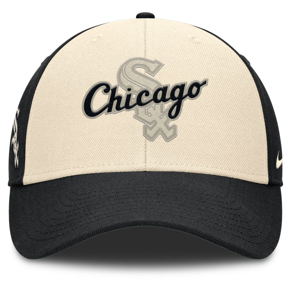 Chicago White Sox Statement Club Performance Adjustable Hat Black/Natural | Nike
