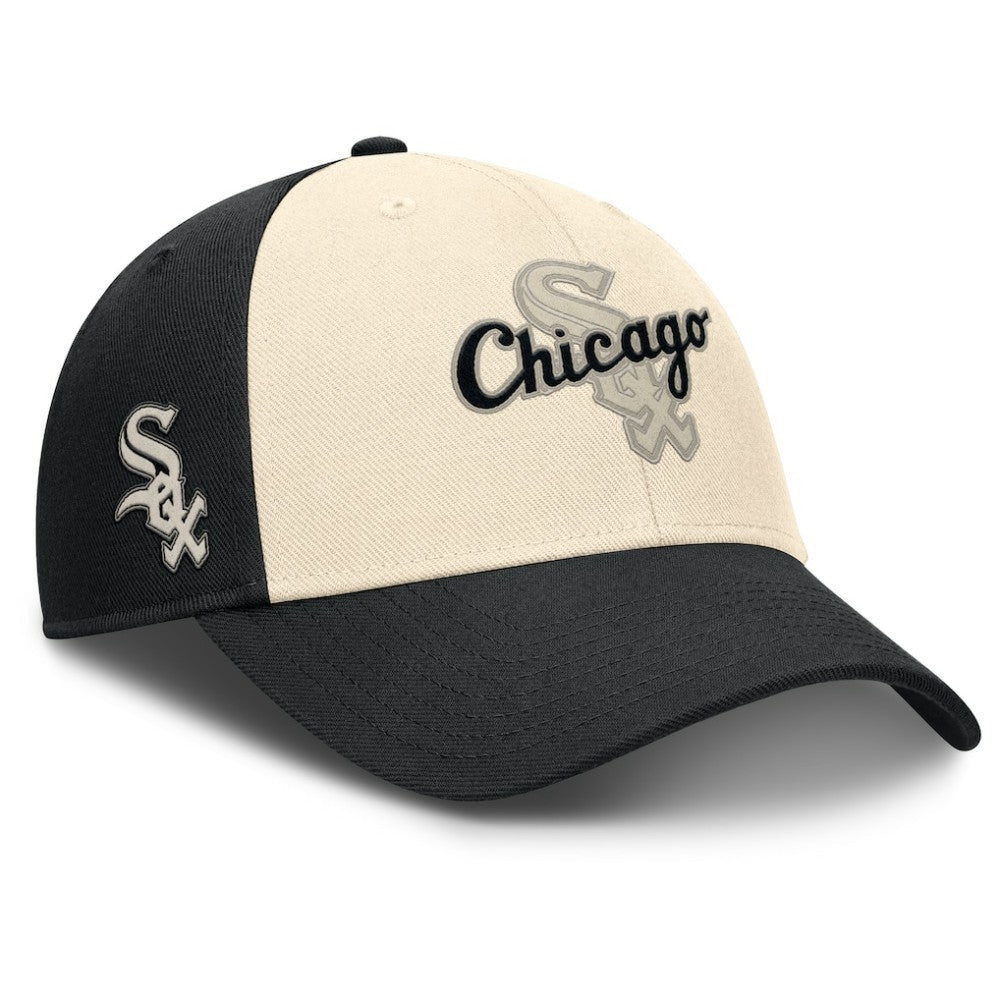 Chicago White Sox Statement Club Performance Adjustable Hat Black/Natural | Nike