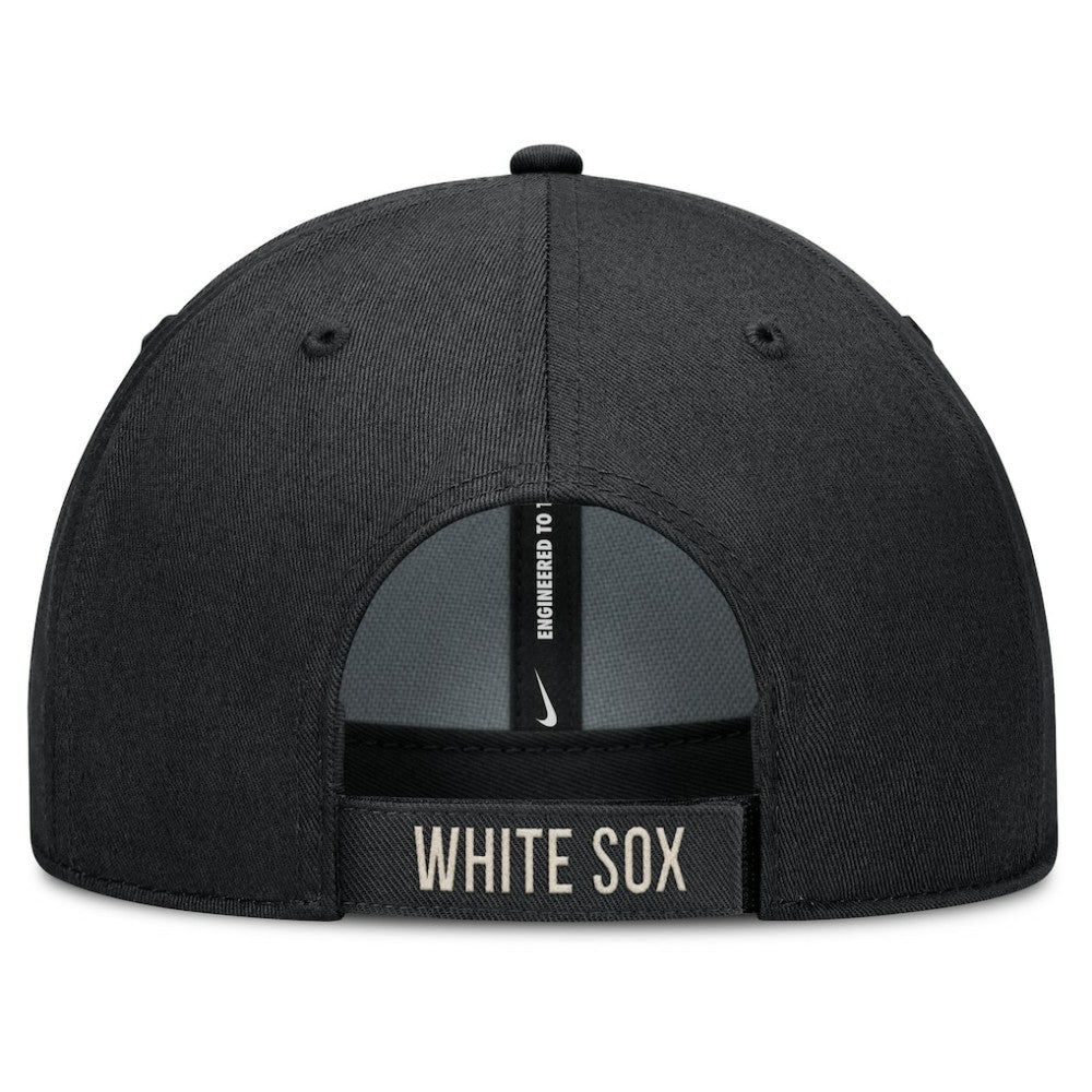 Chicago White Sox Statement Club Performance Adjustable Hat Black/Natural | Nike