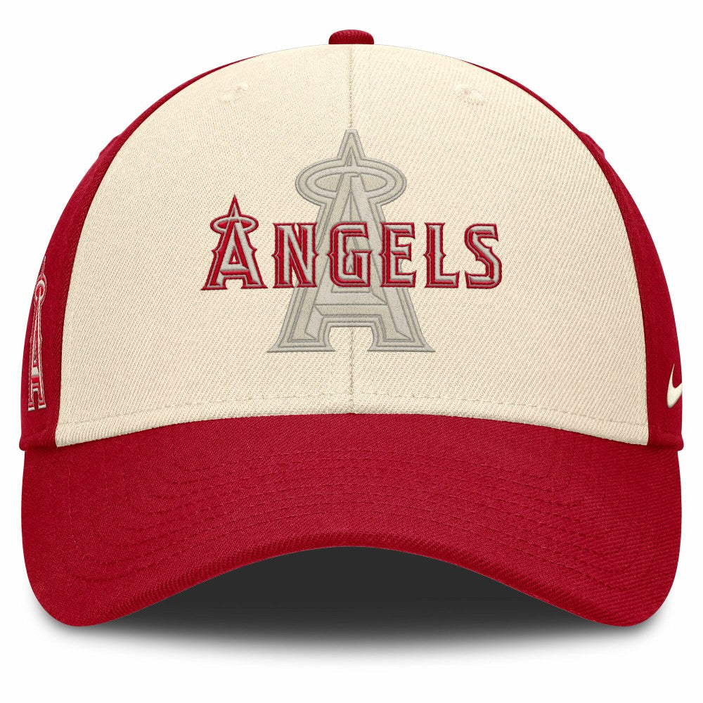 Los Angeles Angels Statement Club Performance Adjustable Hat Red/Natural | Nike