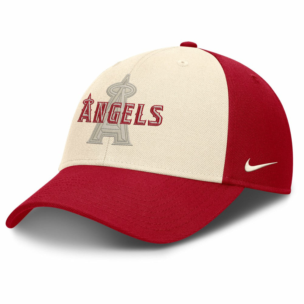 Los Angeles Angels Statement Club Performance Adjustable Hat Red/Natural | Nike