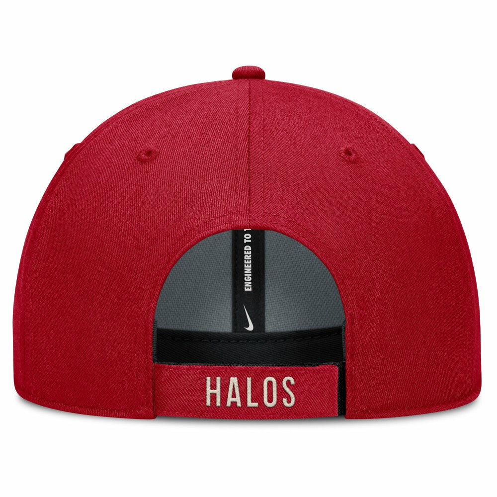 Los Angeles Angels Statement Club Performance Adjustable Hat Red/Natural | Nike